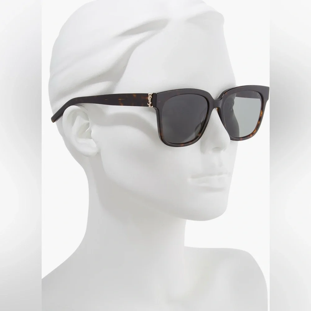 Saint Laurent YSL Women’s Square Frame Sunglasses 55mm NEW